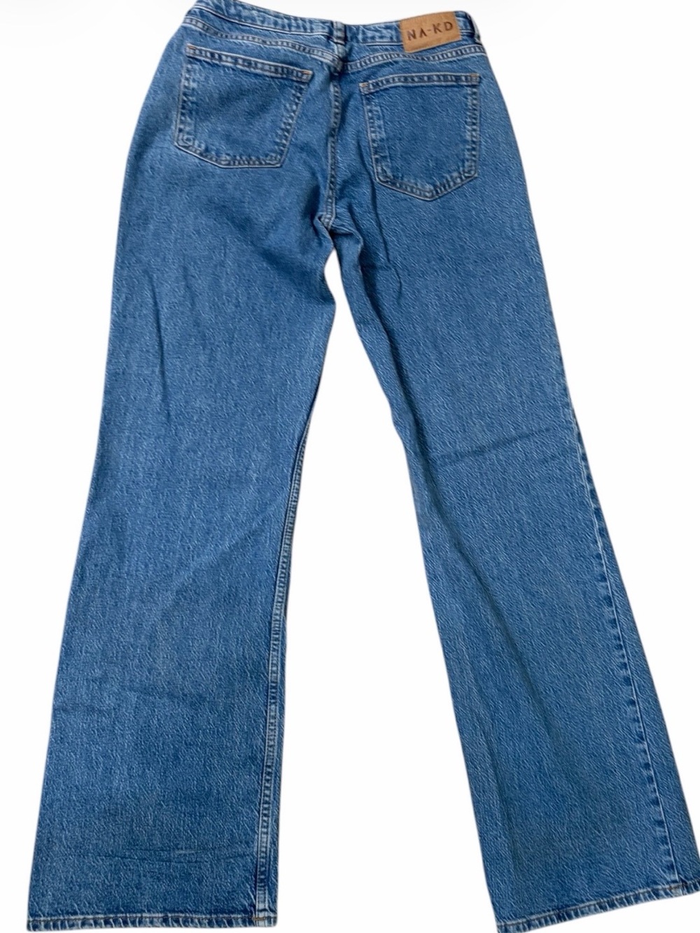 Na’kd Wide Leg Light Blue Jeans - Classic Flare Women's Jeans size 26 - Picture 4 of 7